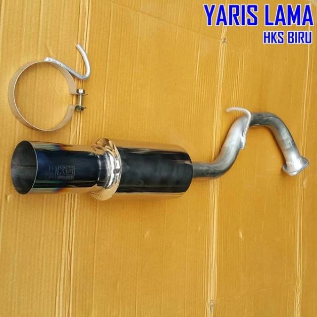 KNALPOT BOLT ON HKS BIRU YARIS