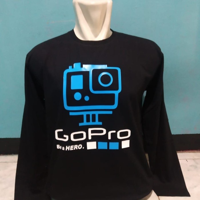 kaos lengan panjang/t shirt/baju keren GOPRO