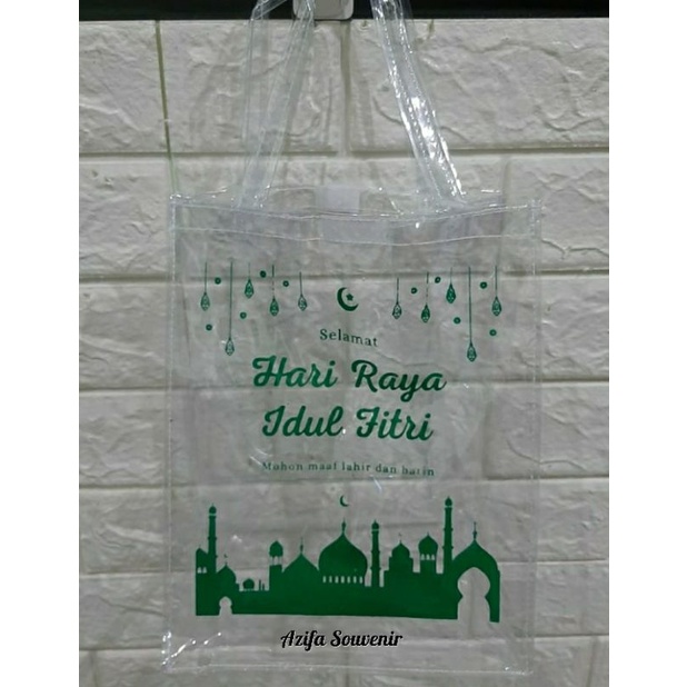 

Tas Full Mika Bening Transparan / Bingkisan Lebaran Souvenir Parcel Idul Fitri