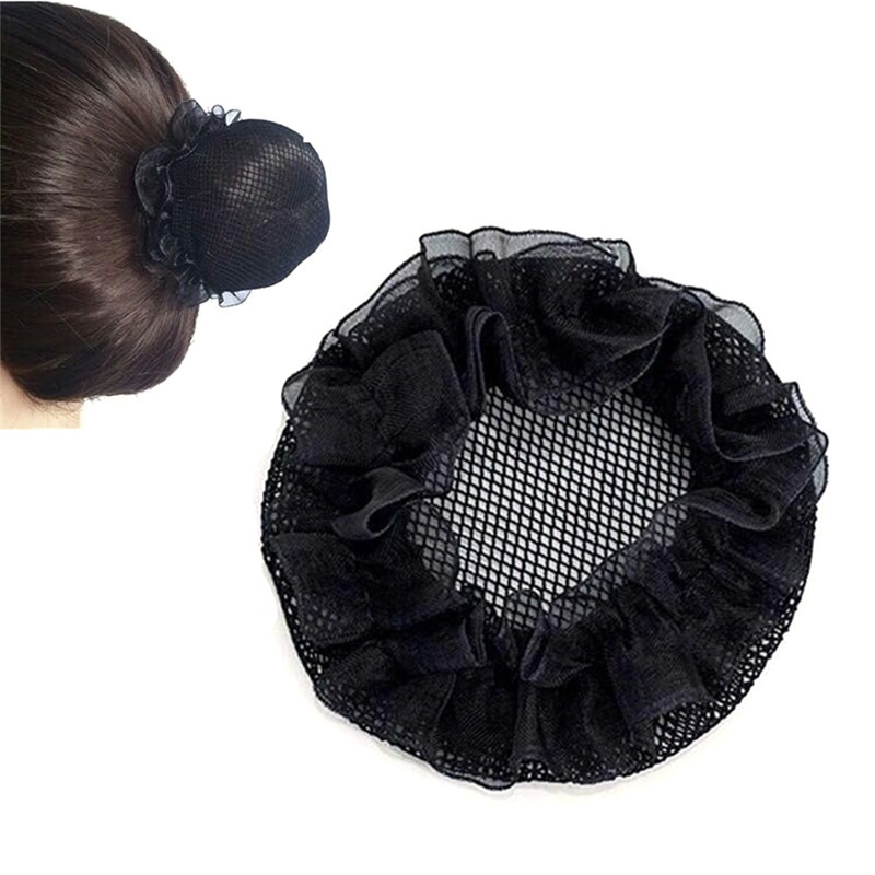 Hair Bun / Cepol / Cepol Rambut Wanita Warna Hitam Polos Untuk Tari Balet / Skating