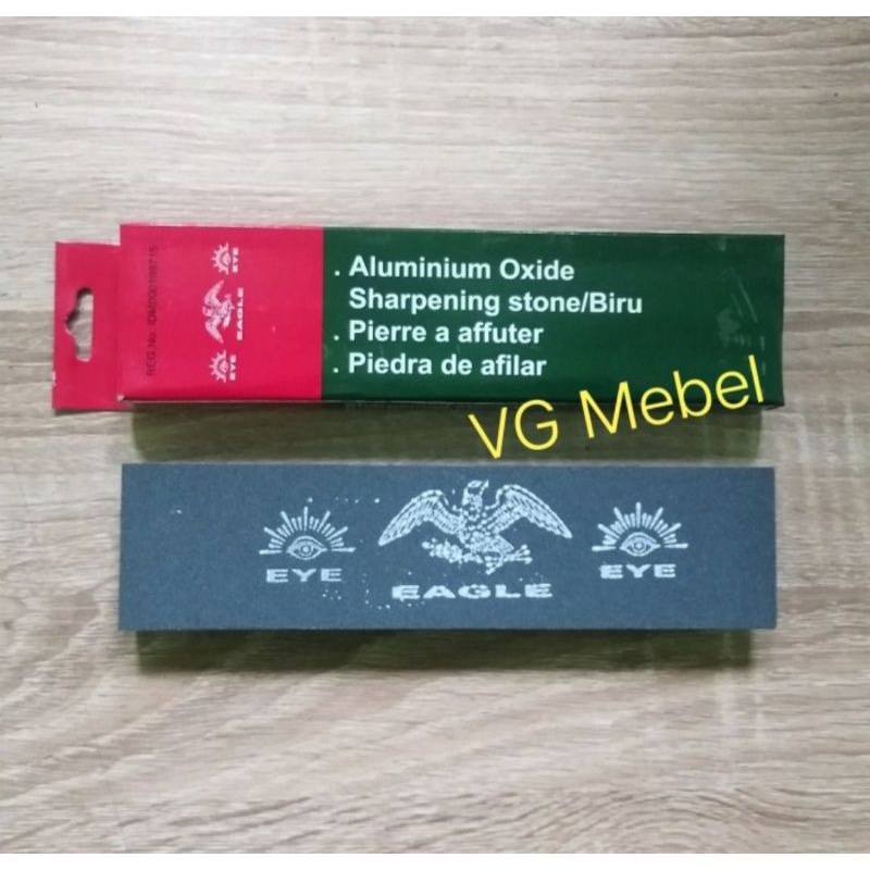 Batu Asah Pisau Gunting 8 inch Merk EYE EAGLE - Batu Gosok Pengasah 20 Cm