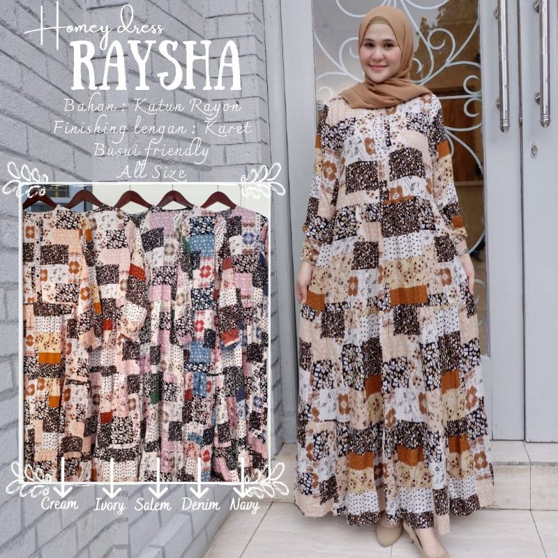 Homey Dress Gamis Santai Baju Muslim Wanita Kekinian Murah