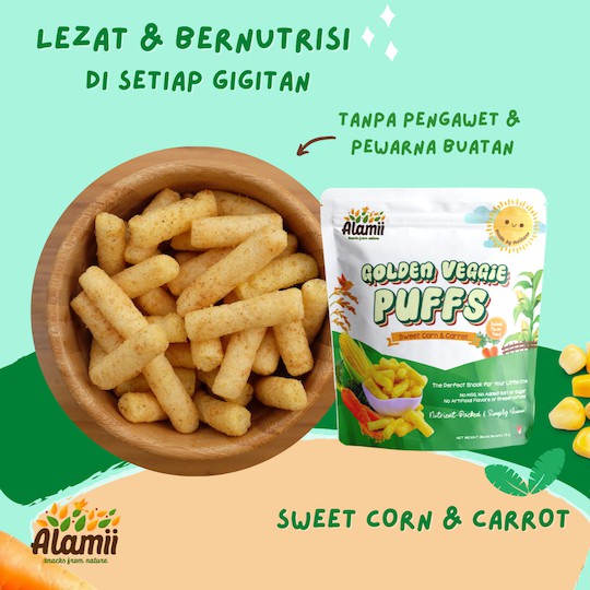 Alamii Snack Bayi Sehat No MSG 25 gram - Golden Veggie