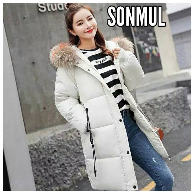 WOMAN WINTER PADDING HOODED COAT FOXY JAKET WANITA MANTEL MUSIM DINGIN