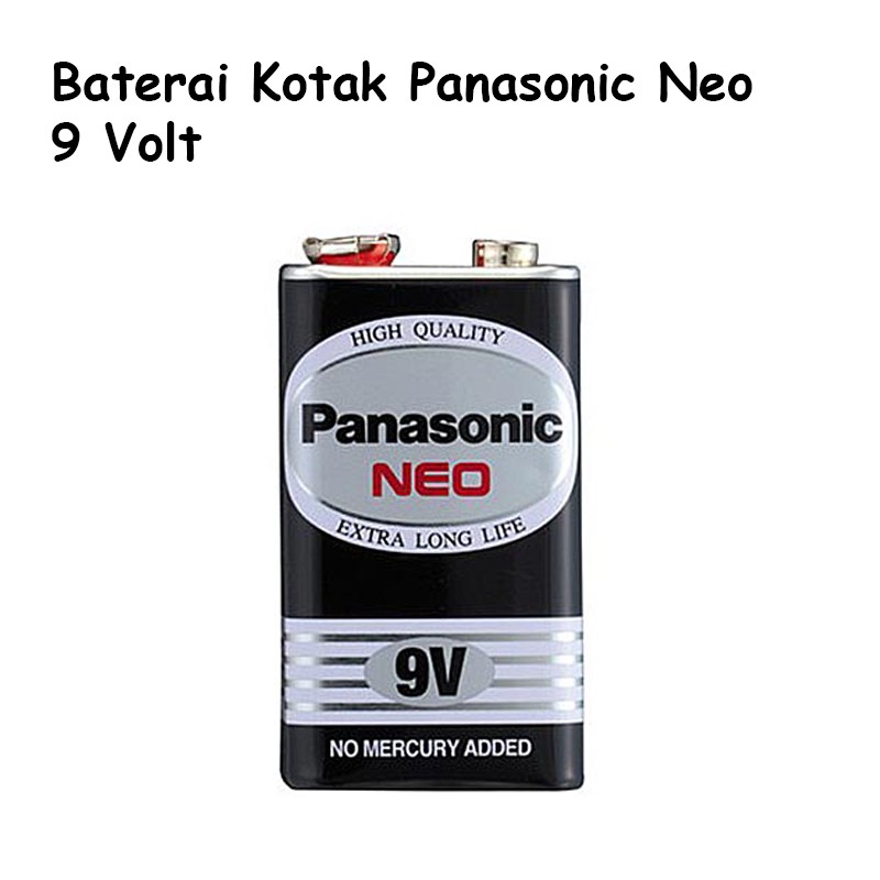 Baterai Kotak 9V Battery Panasonic Neo Batrai 9 Volt
