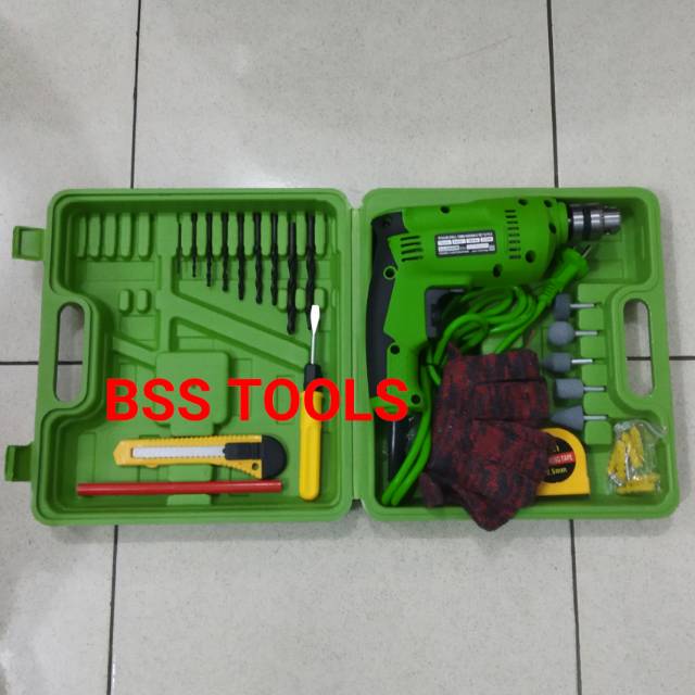 Mesin Bor Tangan Bor Listrik 10mm Set 22Pcs RDR10-3REB Ryu by Tekiro