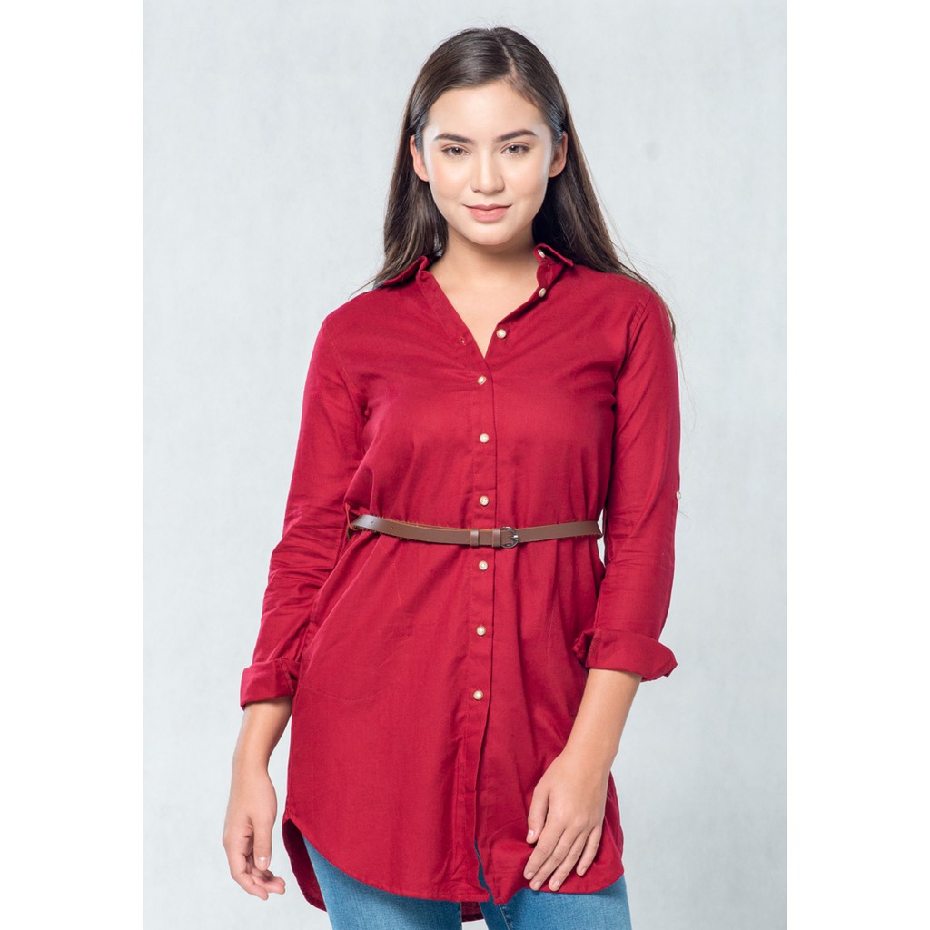 

C2 Haskia Red Casual Maxi