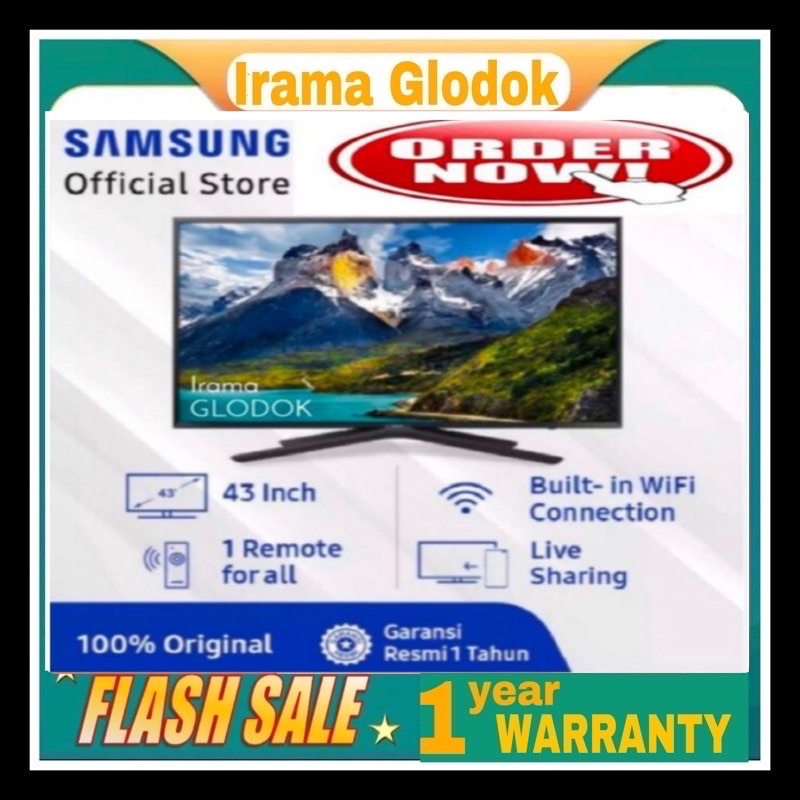 TV LED SAMSUNG 43 Inch 43N5500 Super Smart TV Digital Full HD
