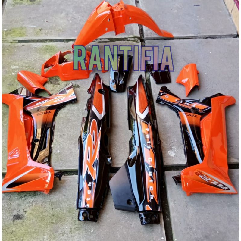 Cover bodi Fizr full set bodi motor Yamaha Fizr fiz r full clucth orange hitam 2002