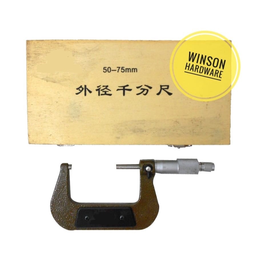 

Micrometer 50 - 75 mm Kotak Kayu | Outside Mikrometer 50-75mm RRC