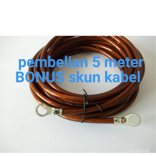 Kabel Audio Mobil 8 AWG Meteran cocok untuk Power