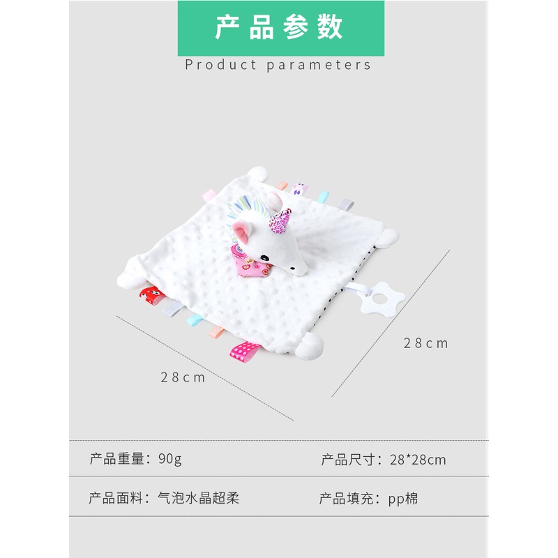 [BIG SALE] Kado Bayi Mainan Bayi Sapu Tangan Rattle Teether Gantungan Stroller Bahan Plush Baby Towel Toys Handuk