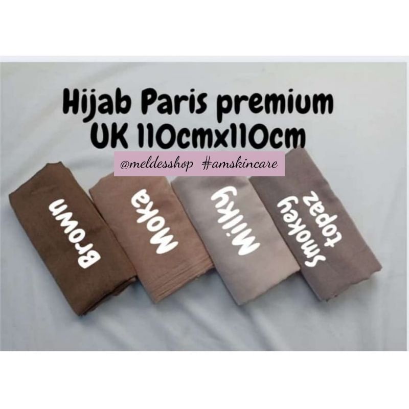 JILBAB SEGIEMPAT PARIS PREMIUM JAHIT TEPI