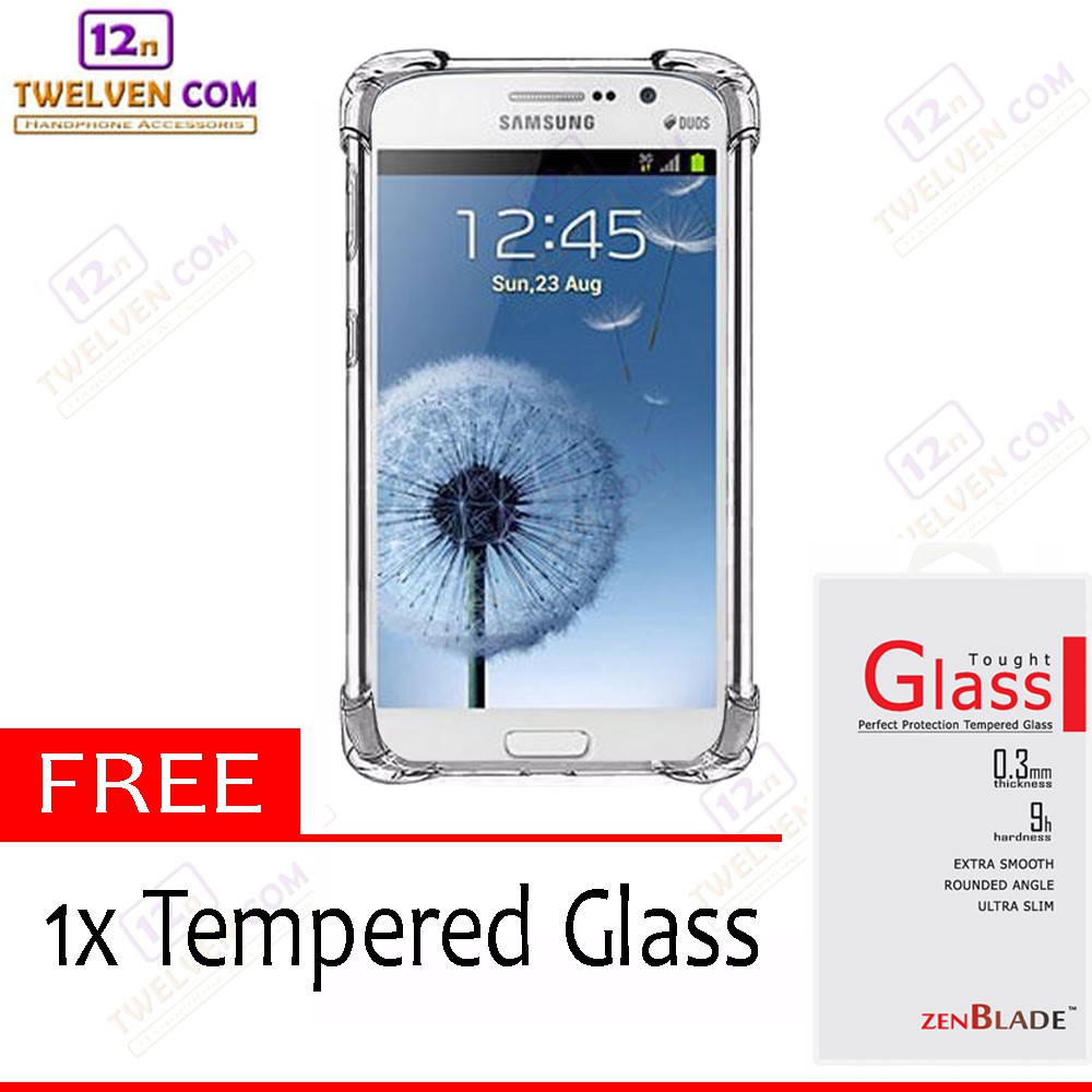 Case Anti Shock Anti Crack Softcase Samsung Grand i9082 - Free Tempered Glass