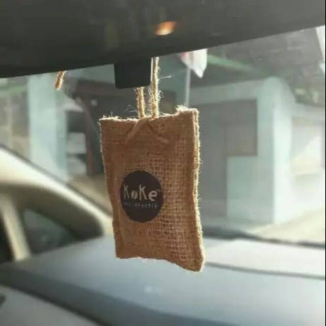 KOKE PARFUM KOPI PENGHARUM MOBIL DAN RUANGAN ASLI DARI BIJI KOPI - PARFUM KOPI KOKE