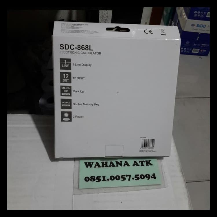 

Terlaris Kalkulator Citizen Sdc 868 L 12 Digit Original Barang Bagus