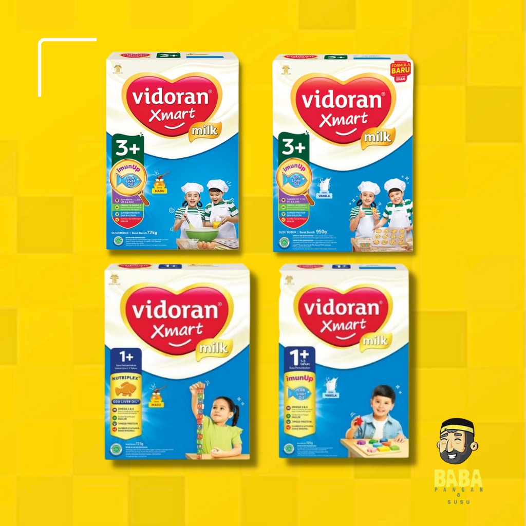 Vidoran Xmart 1+ 700gr Vidoran Xmart 3+ 700gr Vanilla Madu