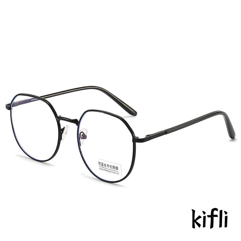 Kacamata Optik,Anti blue Light,Bahan Metal,Gaya Retro,Untuk Unisex