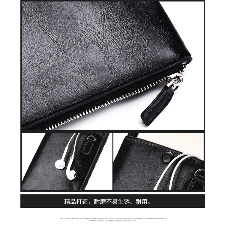 DP078 - DOMPET PANJANG KULIT SLOT HP PRIA TIPIS GANTUNGAN TALI  IMPORT MURAH GROSIR  COWOK LAKI LAKI