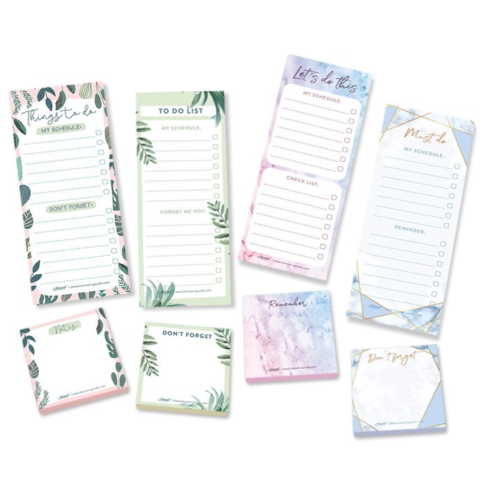 

BUY 3 GET 4 To Do List / Memo Harvest Daily Essential Blooming Day