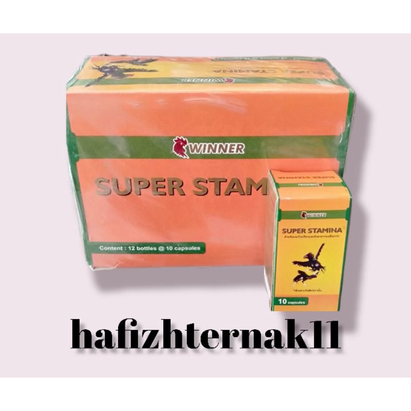 Super Stamina 10 kapsul ( penambah stamina ayam adu )