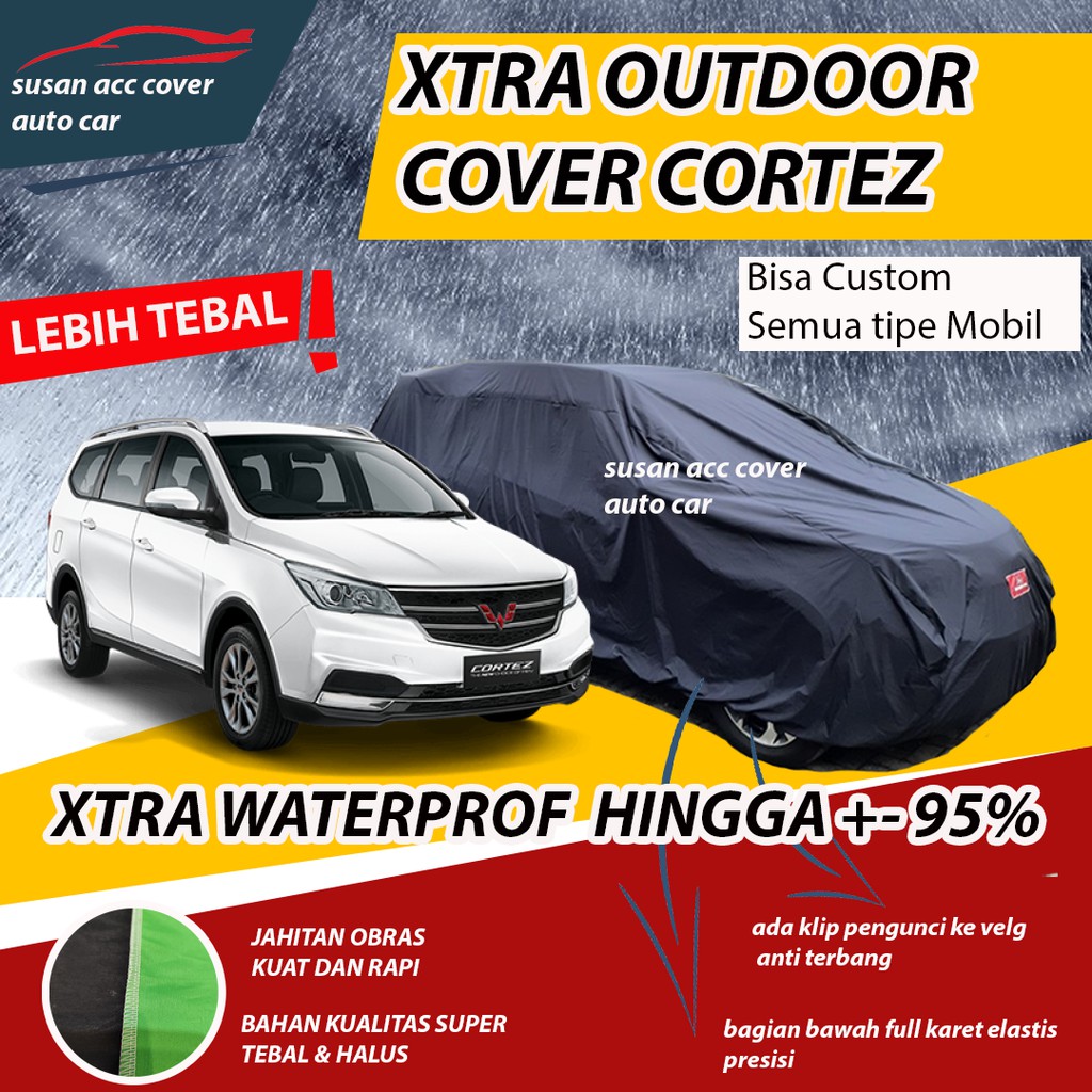 XTRA OUTDOOR Body Cover Mobil Cortez Sarung Mobil Cortez/Wuling Cortez Waterproof anti air