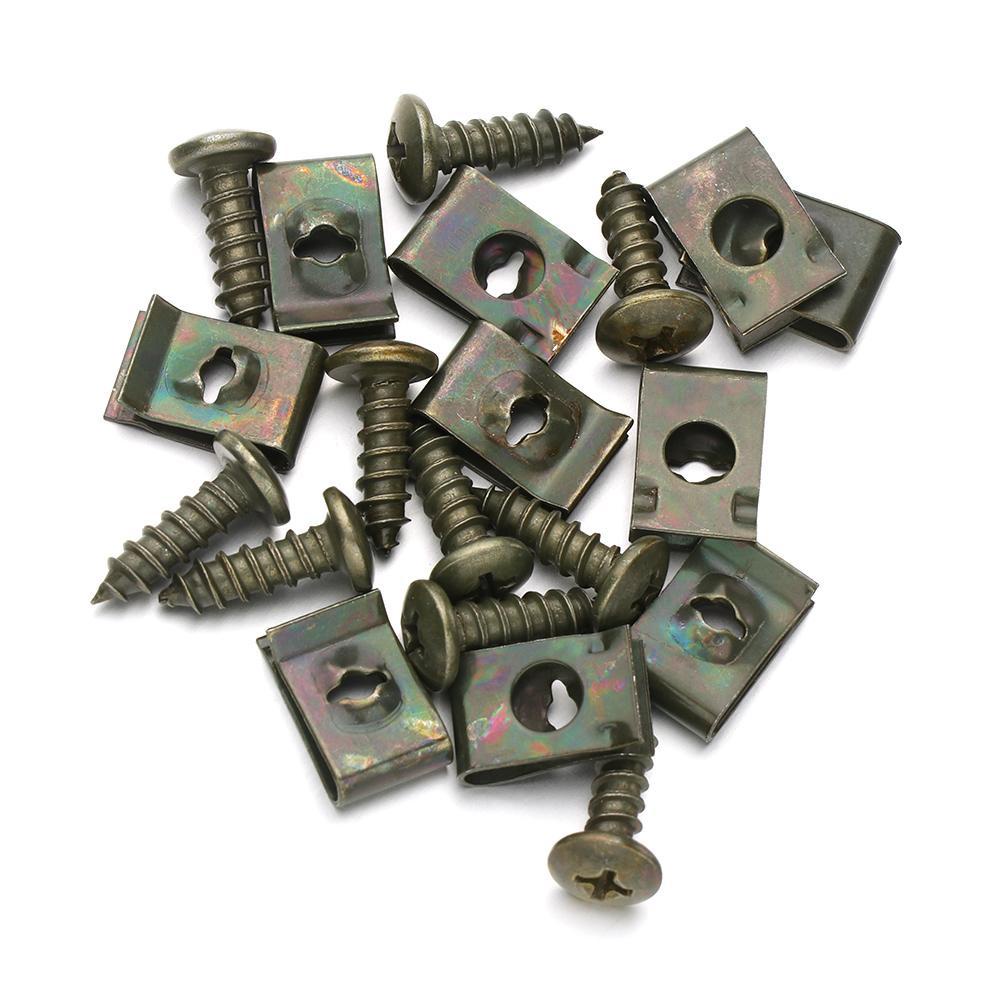 Suyo 10pcs Klip Sekrup Bahan Plastik Untuk Motor / Mobil / Skuter