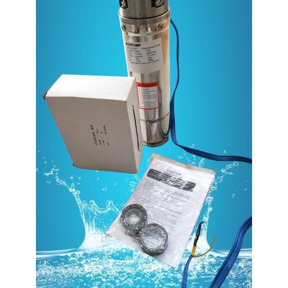 MAXPUMP 100QJD3-25/6-0.37SP PROMO Pompa Satelit Full Stainless Pompa Air Satelit sibel sumur dalam 4inch stenlis