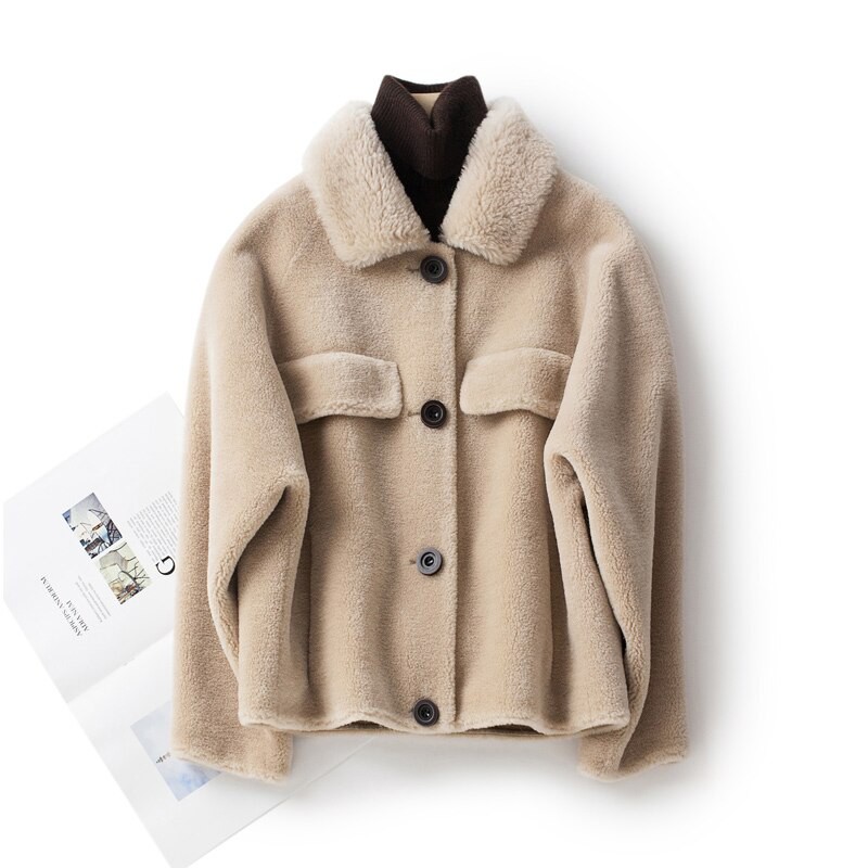 sheep wool coat womens