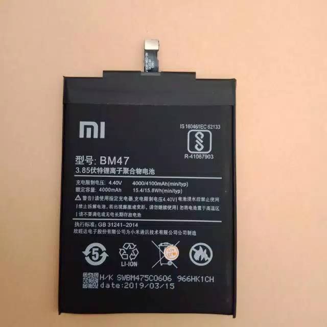 BATERAI BATRE BATTERY FOR XIAOMI REDMI 3,3X,4X / BM47 ORGINAL 100%