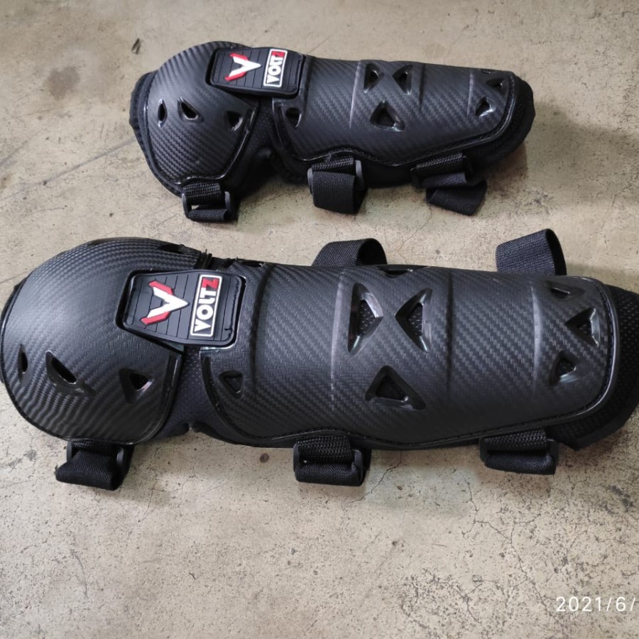 Dekker D8 VOLTZ KARBON Cover Pelindung lutut siku Deker Protector kaki tangan Sikut