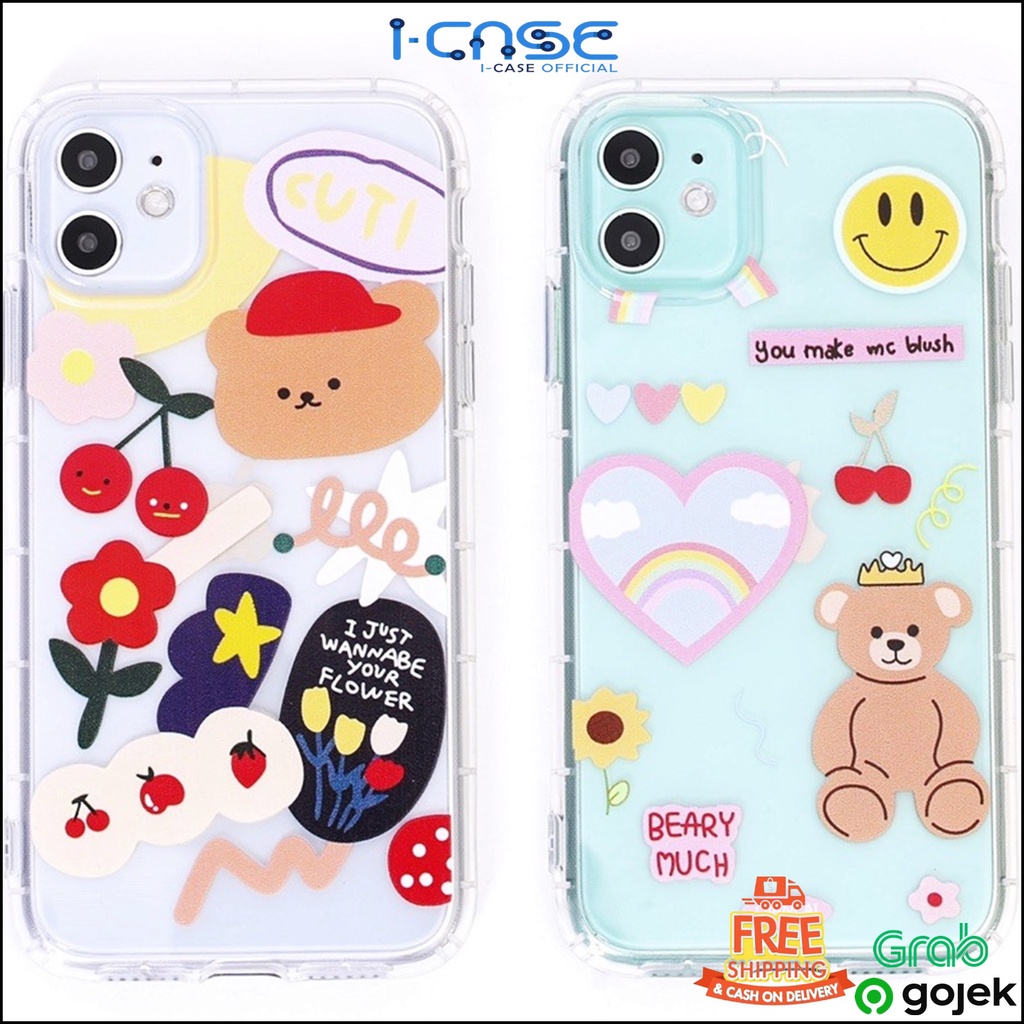 BEARY SHOCK PROOF SOFT CASE- (2) IPHONE 12 MINI PRO MAX