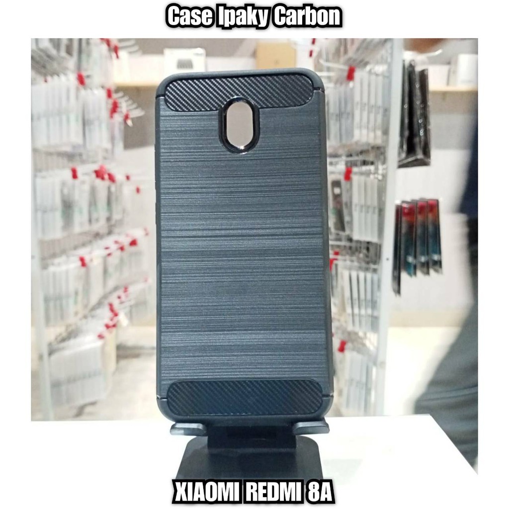 Case REDMI 7 8 7A 8A NOTE 7 Softcase iPAKY Carbon - Hitam