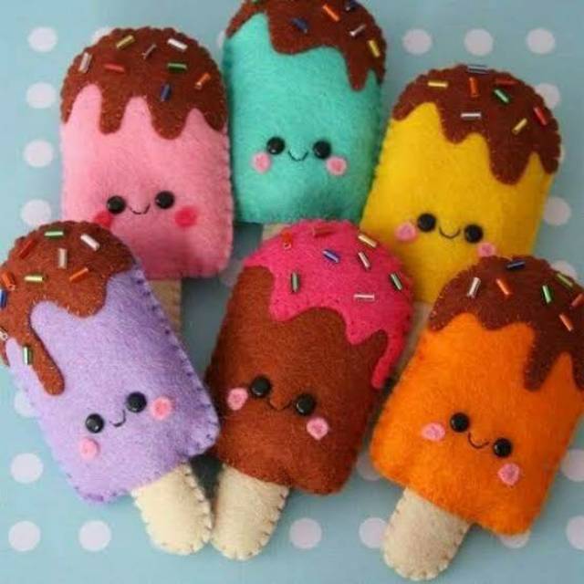 Magnet Tempelan Kulkas Es krim Dekorasi Hiasan Kulkas