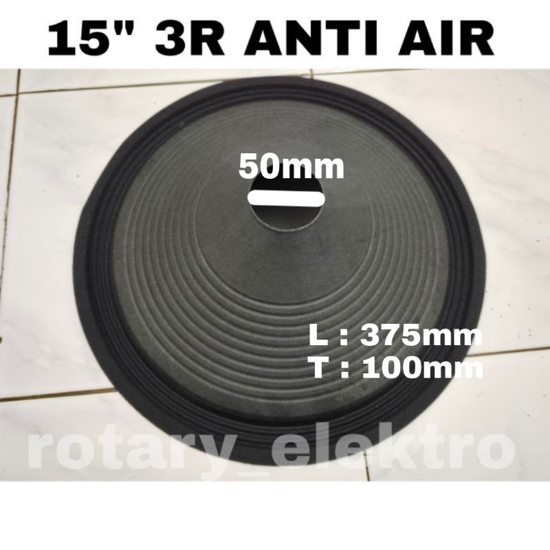 DAUN SPEAKER 15" 2R & 3R ANTI AIR  LUBANG 2 INCH + PACKING AMAN