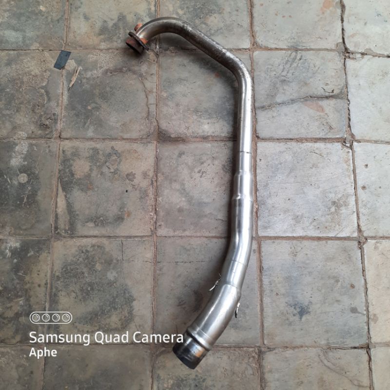 header pipa leher knalpot SATRIA FU 150 FI INJEKSI 3tech ronin tridente spartan original