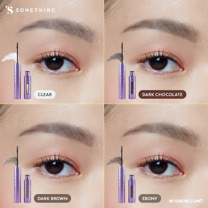 SOMETHINC BROW EMBLEM Microcara Brow Gel Waterproof - Maskara Alis Kuas Super Tipis