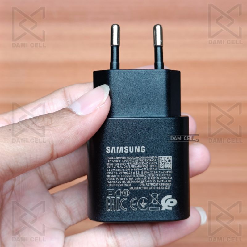 Adapter Kepala Charger Samsung 25W ORIGINAL Port USB Type C