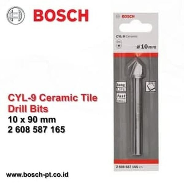 BOSCH CYL 9 Ceramic Tile Drill Bits / Mata Bor Tombak 10 mm (165)