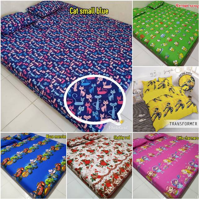 Sprei cewek Sprei home made karakter 160*200(2sarban+2sargul)