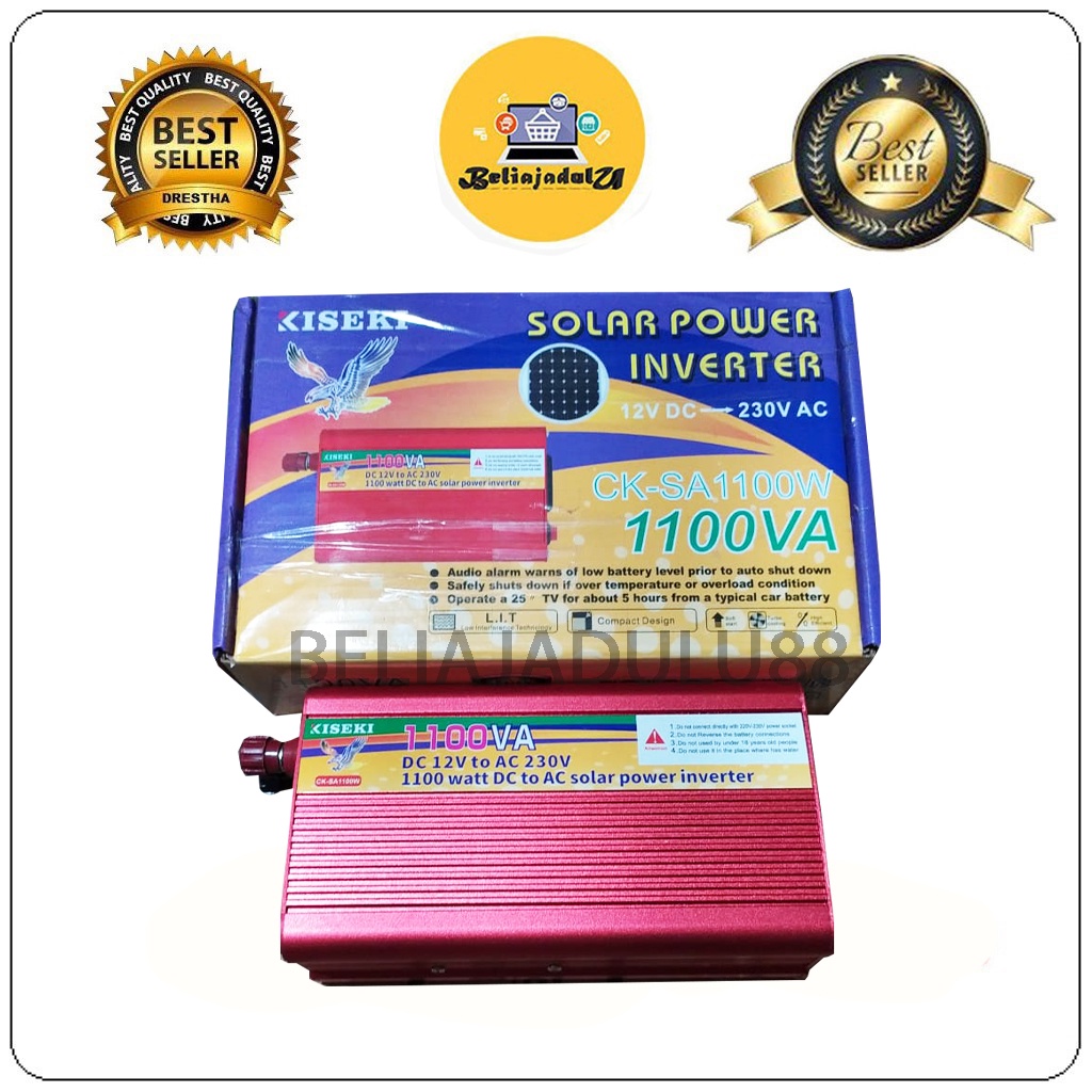 Beliajadulu88 perubah arus aki-DC KE LISTRIK-AC -power inverter 1100W KISEKI