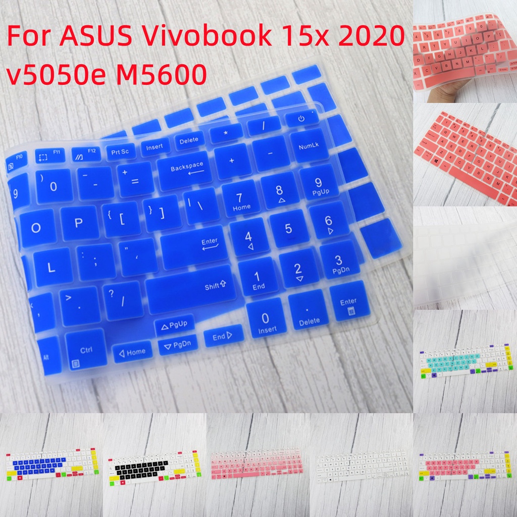 Cover Pelindung Keyboard Silikon Ultra Tipis Anti Air / Debu Motif Kartun Untuk ASUS Vivobook 15x 2020 Dell Inspiron V5050 M5600
