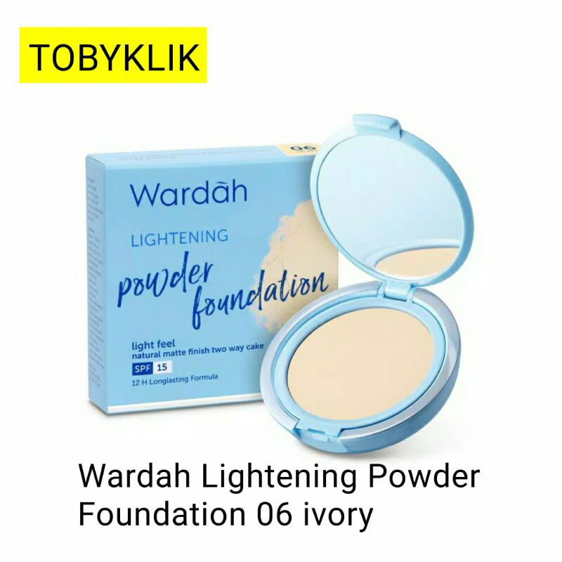 Wardah Lightening Two Way Cake Powder Foundation Light Feel 12 g