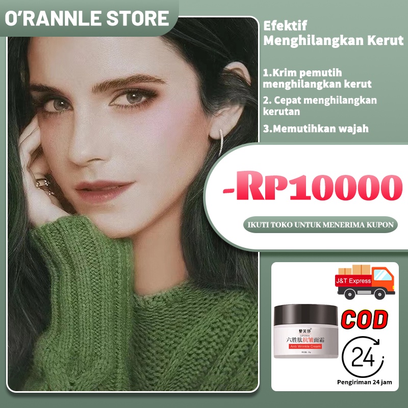 ORIGINAL ASLI ORIGINAL CREAM ANTI AGING ANTI KERUT MENCERAHKAN WAJAH AMAN BPOM Krim anti kerut anti kerut anti penuaan menghidrasi melembabkan mengencangkan otot kulit memperbaiki kerutan dan garis halus