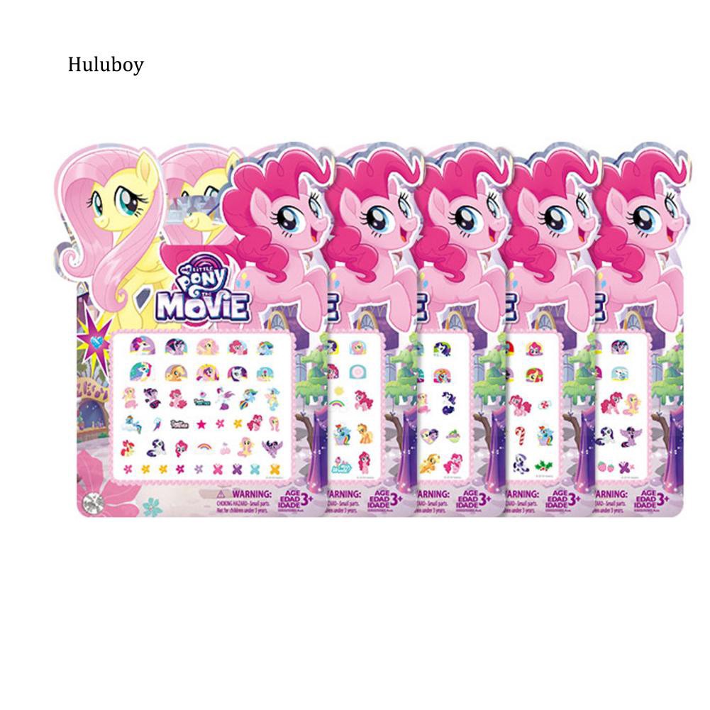 HLBY♠1Sheet Kids Girl Disney Princess Nail Stickers Self-adhesive Decals Decor