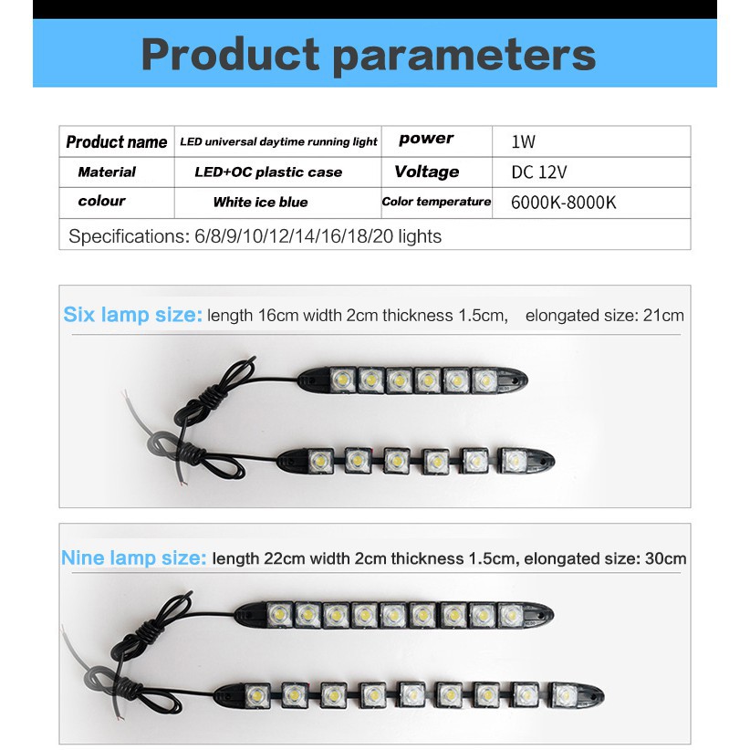 Lampu Strip Led Drl Untuk Mobil / Motor