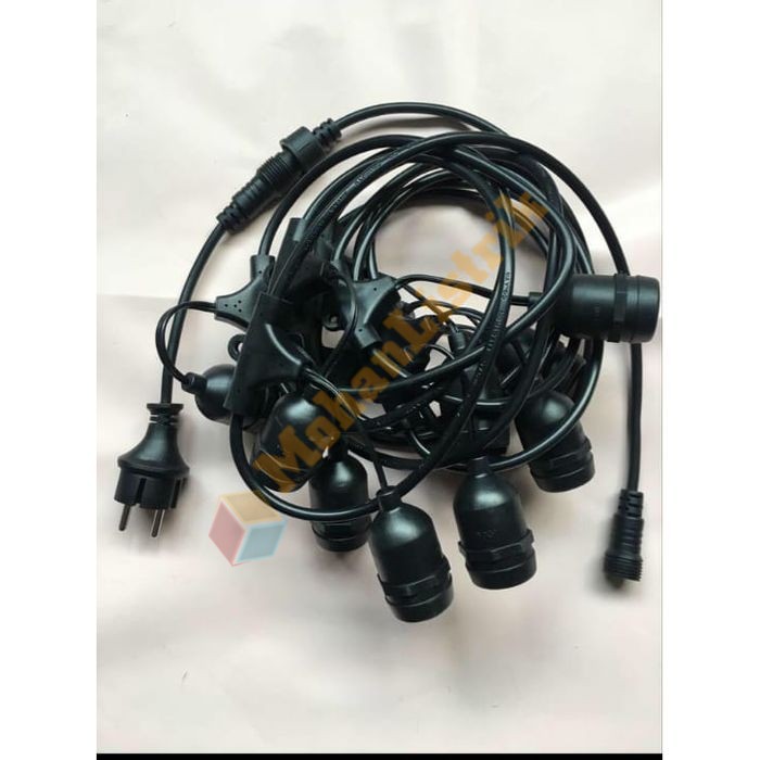 Set Kabel 10Meter 10M Fitting Kuningan Fiting Lampu Gantung Cafe Hias Dekorasi Anti Air