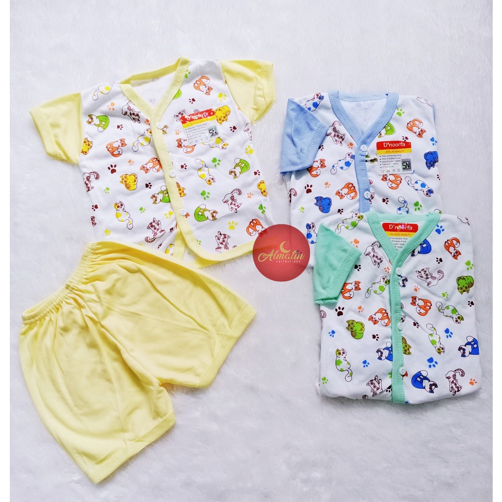 Baju Bayi Setelan Pendek / Piyama Bayi Pendek / Baju Bayi Newborn