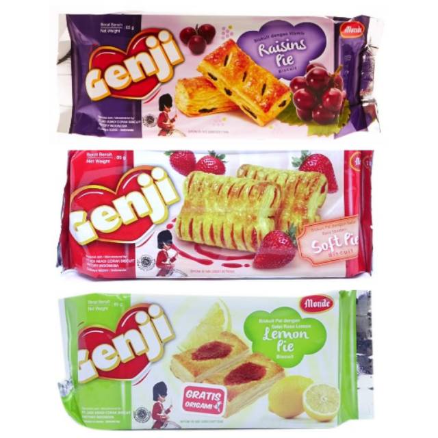 

MONDE GENJI RAISIN / STRAWBERRY / LEMON PIE SACHET 85 G