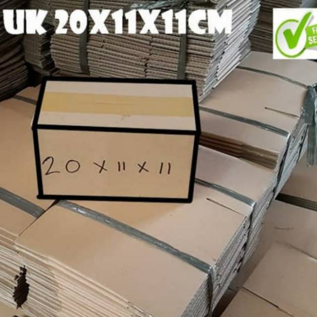 

kardus ukuran 20x11x11